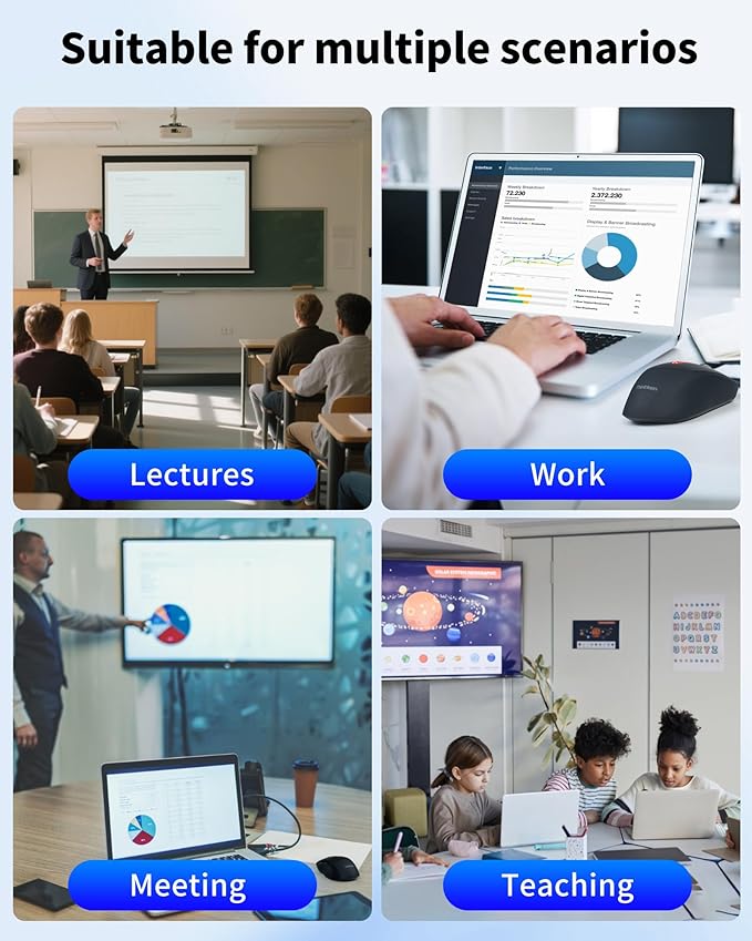 2025 AI Mouse, Bluetooth Wireless Mouse with Voice Input Search, Voice and Word Translation, Form Document Output, Code Generation, AI Writing, AI Drawing, Rechargeable, for Windows, macOS(Pink)-DeskLoop Office