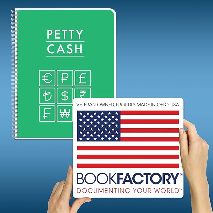 BookFactory Petty Cash Log Book/Petty Cash Record Book/Notebook/Journal - Image 4