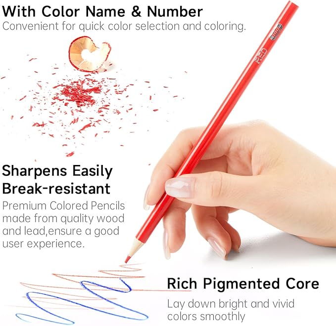 Shuttle Art Colored Pencils Bulk, 408 Pack Coloring Pencil Set Plus 20 Sharpeners, 12 Assorted Colors, Classroom Pack School Supplies-DeskLoop Office