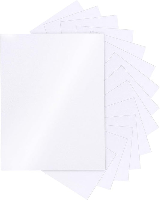 28 Sheets White Shimmer Cardstock 8.5 x 11 Printer Paper, 250gsm/92lb Heavyweight Paper Card Stock for DIY Card Making, Business Cards, Wedding Invitations, Menus, School Crafts-DeskLoop Office