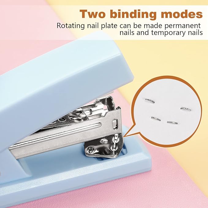 Tamaki Stapler, Office Stapler, Small Staplers for Desk, Blue-DeskLoop Office