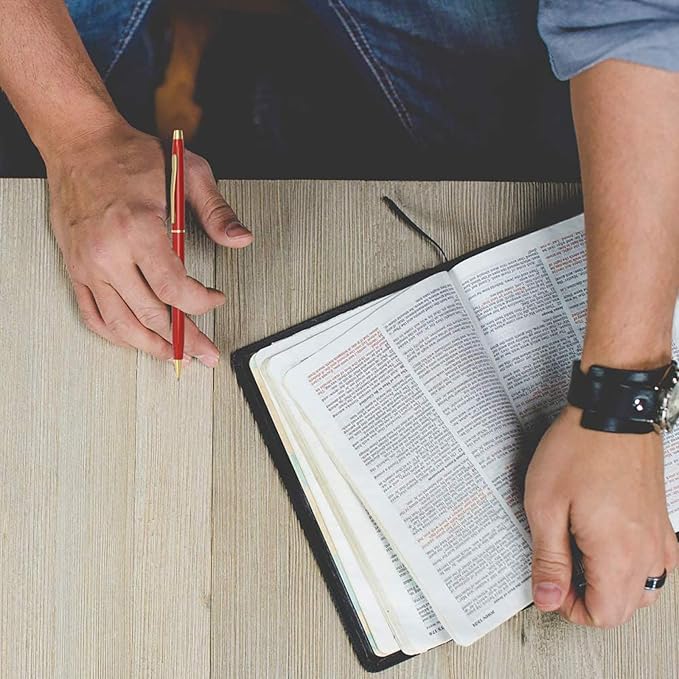 Cambond Ballpoint Pens Red Pens - Metal Black Ink 1.0 mm Medium Point Retractable Nice Pens Smooth Writing Pen for Journaling Men Women Police Uniform Office Business, 10 Pack (Red)-DeskLoop Office