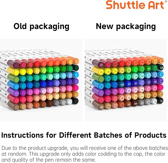 Shuttle Art Dual Tip Brush Pens, 70 Colors, Fine and Brush Dual Tip Markers Set, Portable Storage Case, Ideal for Calligraphy, Coloring, Doodling, Writing-DeskLoop Office