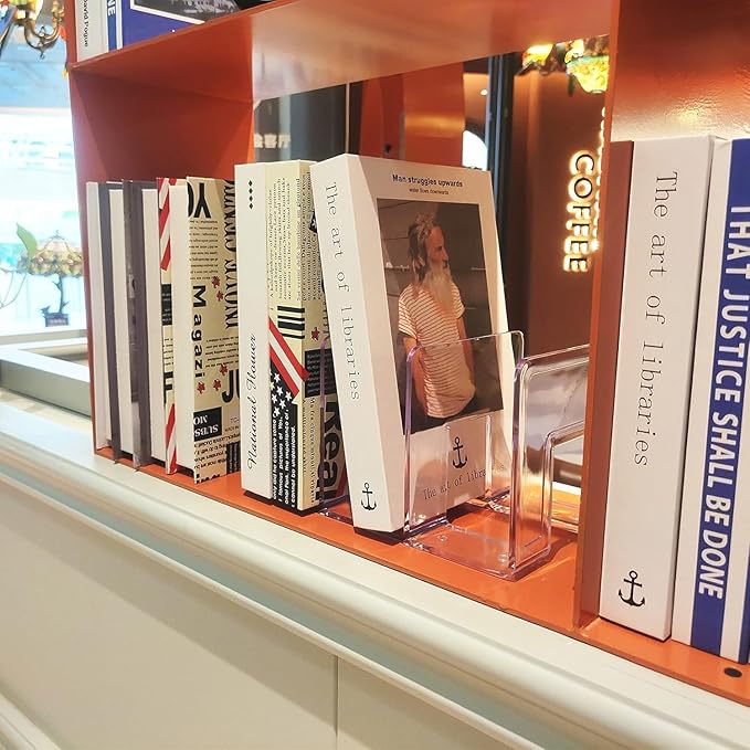 LUGUNU Clear Acrylic Purse Organizer - 3-Section Divider for Handbag Closet Storage - Durable Rack for Purses, Clutches More (Set of 4)-DeskLoop Office