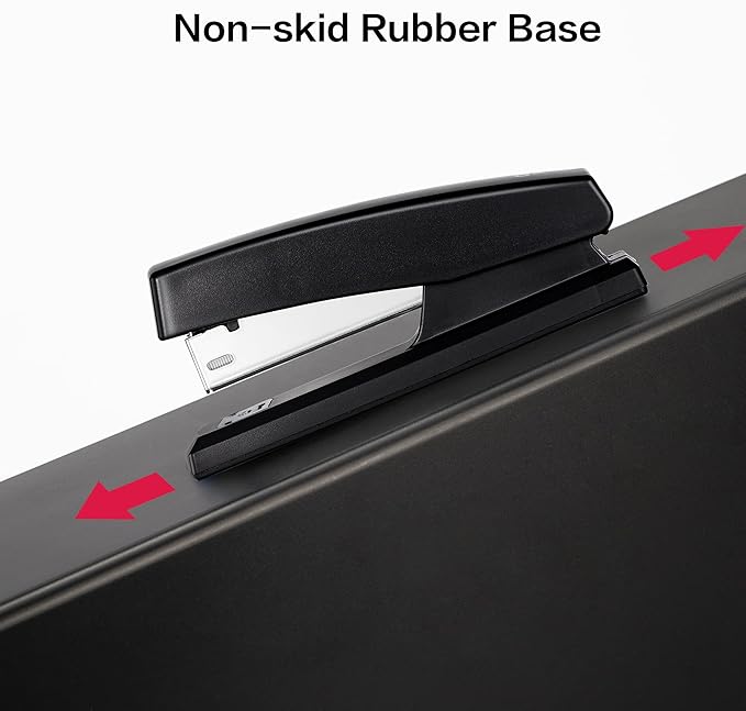 Deli Stapler, Desktop Staplers with 640 Staples, Office Stapler, 25 Sheet Capacity, Black-DeskLoop Office