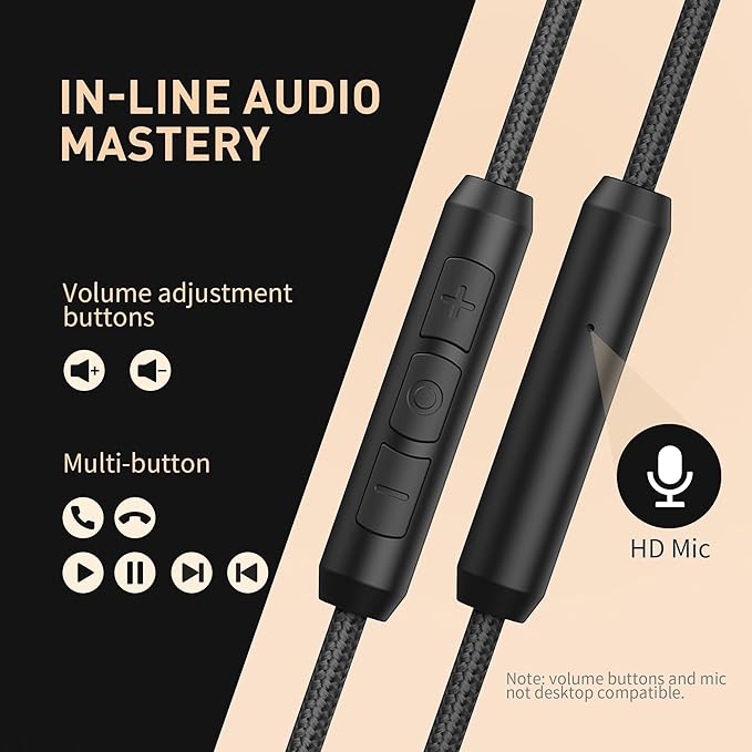 AILIHEN Wired Headphones with Microphone, Over-Ear Foldable Corded Head Phones with Volume Control 3.5mm Jack for Teens Adult Smartphones Chromebook (Red)-DeskLoop Office