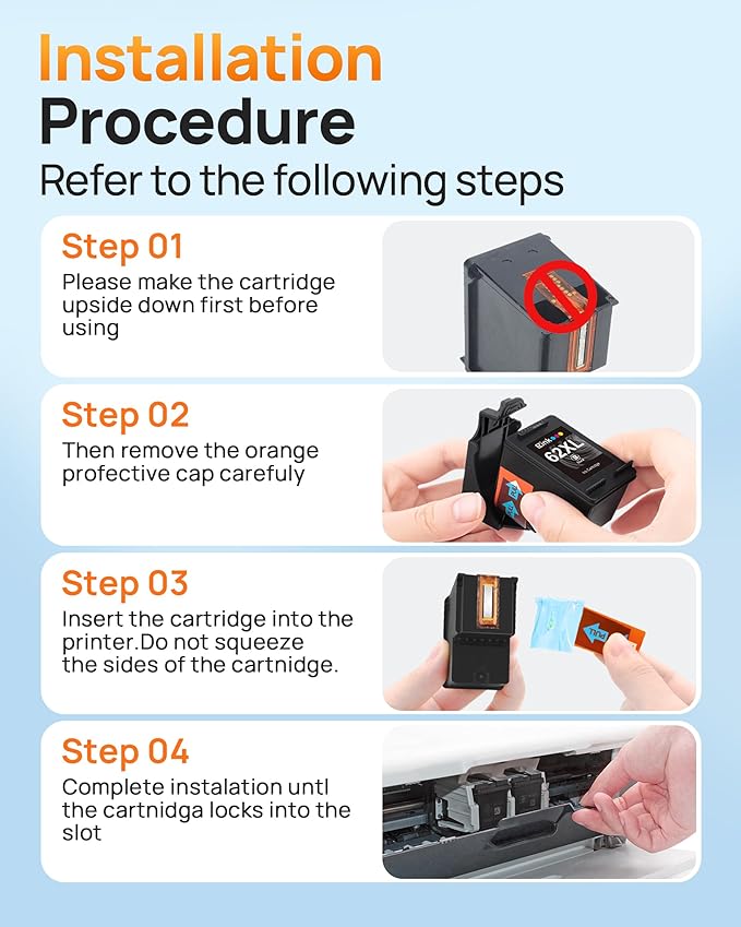 62XL Ink Remanufactured Ink Cartridges for HP 62 Ink 62XL Ink Cartridges Black and Color High Yield Use with HP Envy 5540 5640 5660 7644 OfficeJet 5740 5741 8040 200 250 Series Printer(2-Pack)-DeskLoop Office