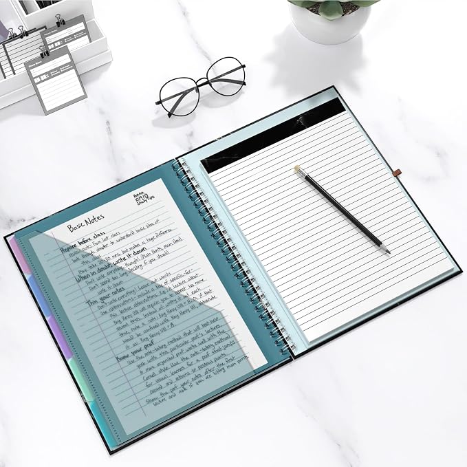 Hongri Clipboard Folio with Refillable Lined Notepad, 8.5 x 11 Folders with - Image 7