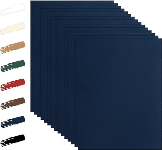 28 Sheets Navy Blue Cardstock 8.5 x 11 Craft Paper, 92lb Premium Paper Card Stock for DIY Cards Making, Wedding Invitations, Festival blessings, Memus, Graduations-DeskLoop Office