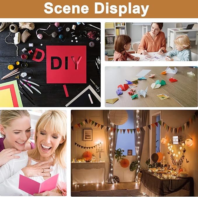 100 Sheets Colors Cardstock Craft Paper, 20 Assorted Colors 75lb Art Projects Card Stock A4 Colored Paper for DIY Cards, Birthday Decorations, School, Party-DeskLoop Office