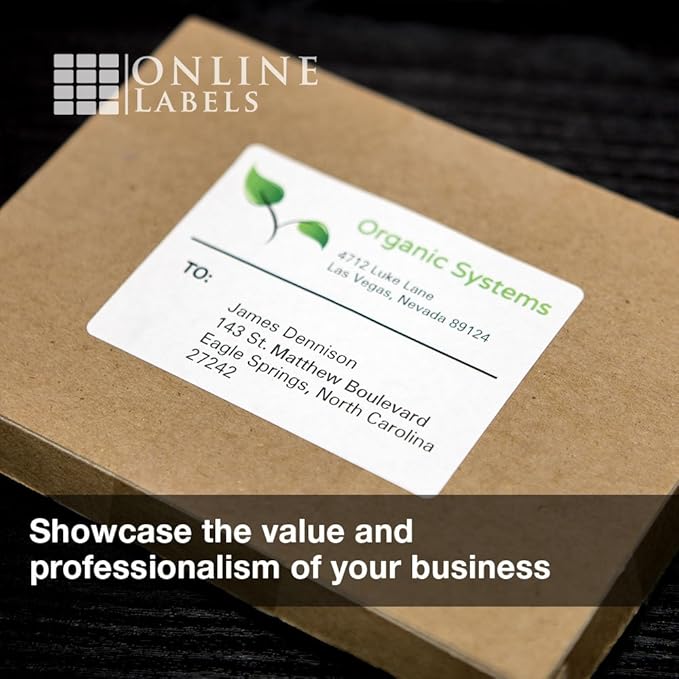 4 x 3 Rectangle Mailing Labels - Permanent, White Matte - Shipping, Wine, Product - Pack of 30,000-5,000 Sheets - Inkjet/Laser Printers - Online Labels-DeskLoop Office