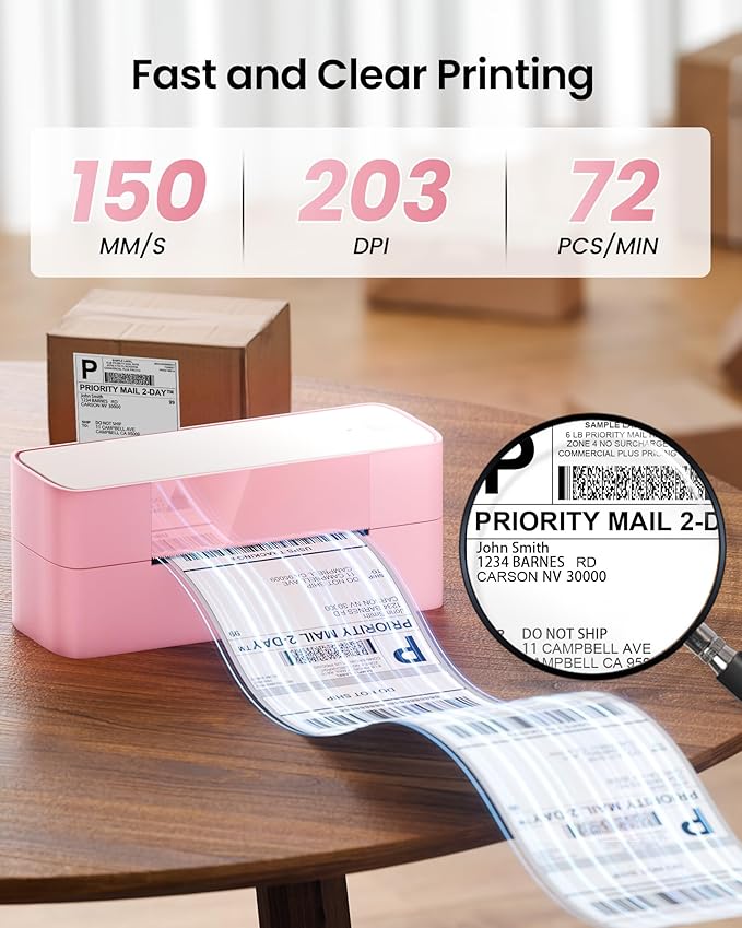 Itari Thermal Shipping Label Printer, 245BT Thermal Label Printer 4x6, Bluetooth Address Label Printers for Business, Support iOS, Android, Windows, Amazon, Shopify, USPS-DeskLoop Office