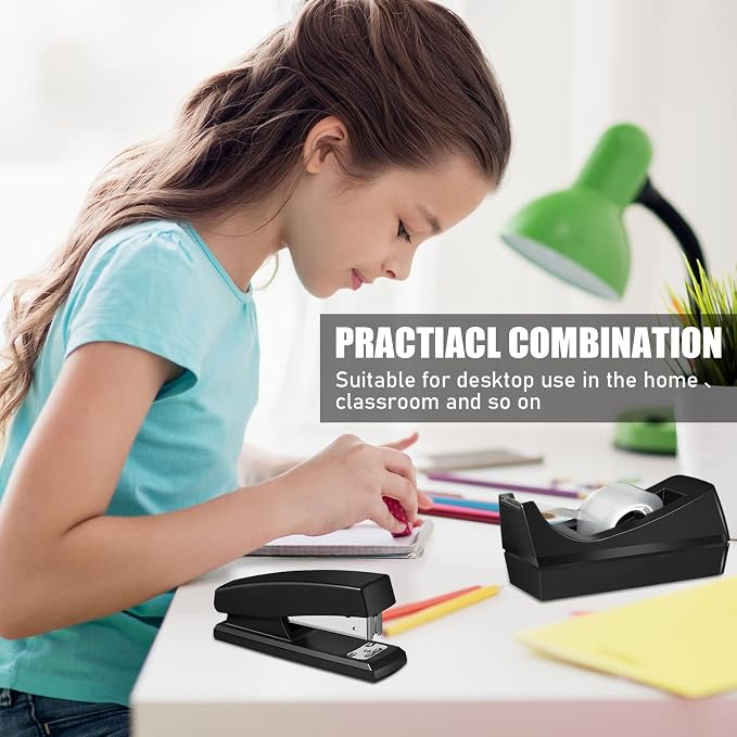 6 Pcs Tape Dispenser Staplers for Desk - Image 6