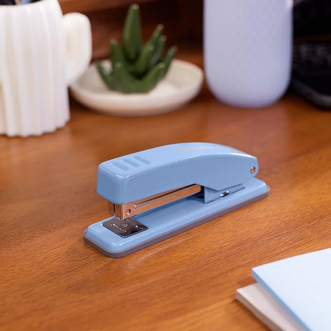 Swingline Stapler, Cub Compact Desktop Stapler, 20 Sheet Capacity, Metal, Electric Blue (S701069)-DeskLoop Office