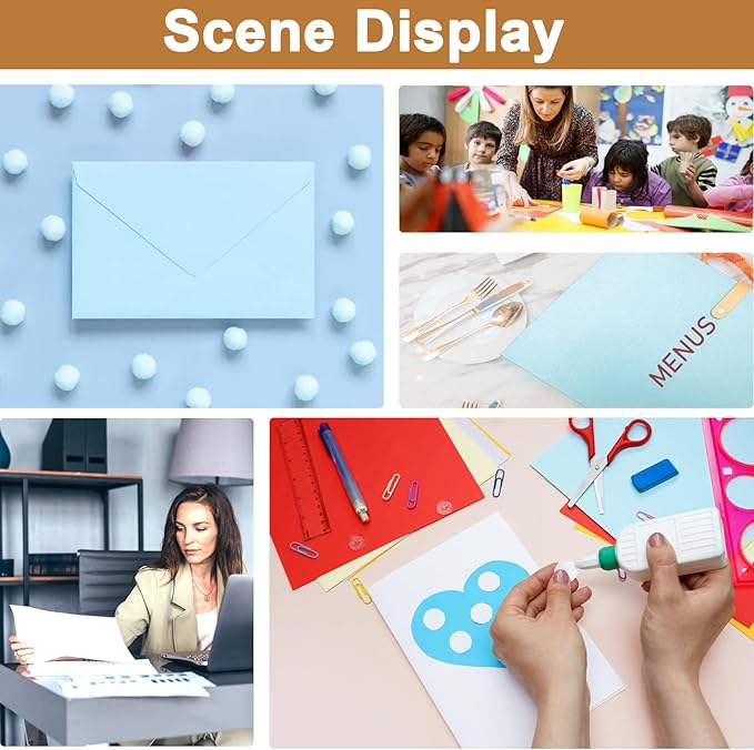 28 Sheets Blue Shimmer Cardstock 8.5 x 11 Premium Paper, 250gsm/92lb Heavyweight Craft Paper Card Stock for Making Cards, Greeting Cards, Office Printing, Scrapbooking, Invitations-DeskLoop Office