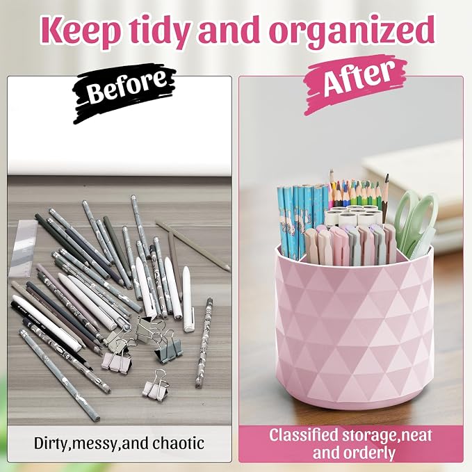 minimaliving Desk Organizer, Sparkling Diamond-like Pen Holder - Image 7