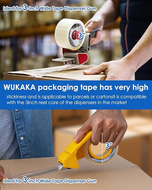 Packing Tape, 36 Rolls Clear Packing Tape 2 Inches Wide, 65 Yards Per Roll, for Shipping Tape, Packaging Tape, Moving Tape & Sealing Tape.-DeskLoop Office