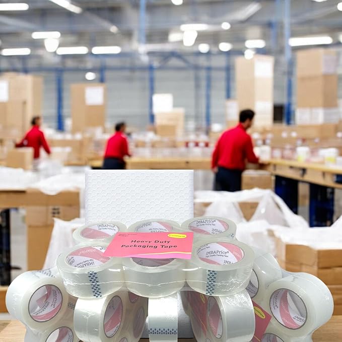 iMBAPrice 2 Inches Clear Packing Tape, 36 Rolls x 110 Yards Storage Box Sealing Packaging Tape Refill for Packaging and Shipping,Total 3960 Yards-DeskLoop Office