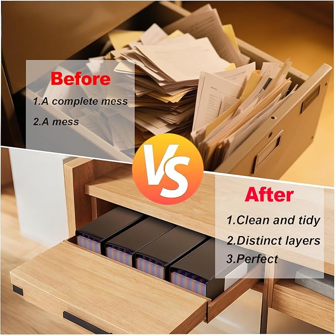 Accordion File Organizer,13 Pockets Expanding File Folder with Blank Labels,Portable Monthly Paper Bill Tax Receipt Organizer,Desktop Folders A4 Letter Paper Document Storage Organize,Black-DeskLoop Office