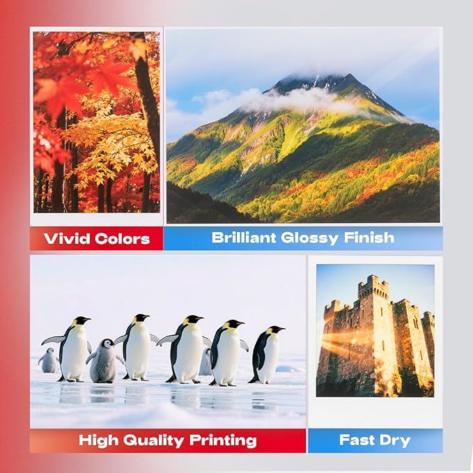 220 Pack Double Sided Photo Paper Glossy Inkjet 8.5x11 32lb 120gsm A4 Letter Size for All Dye Ink Printers-DeskLoop Office