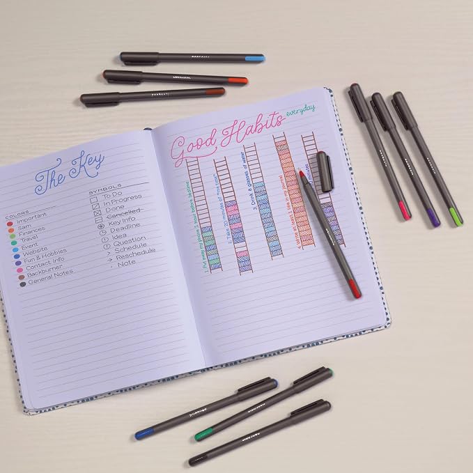 Pentonic Ballpoint Pens, 10 Assorted Ink Colors, 1.0 mm Medium Point, Smooth - Image 7