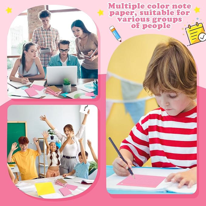 Pink Index Cards 3x5 Inch Lined Flash Cards - Image 6