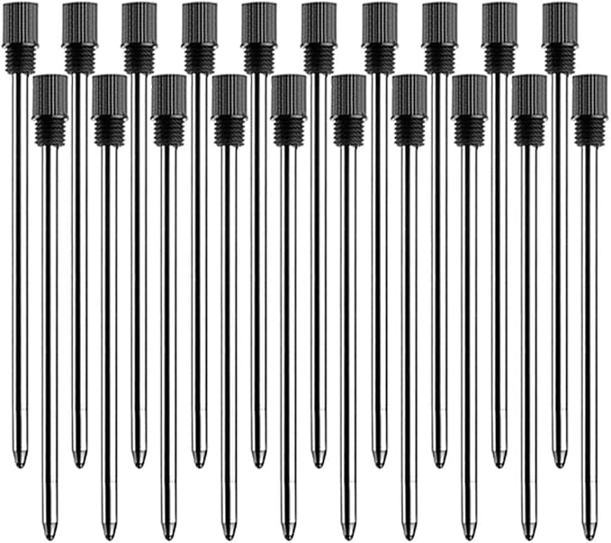 PASISIBICK 2.75'' Black Ink Crystal Pen Refills, Standard D1 Ballpoint Pen - Image 8
