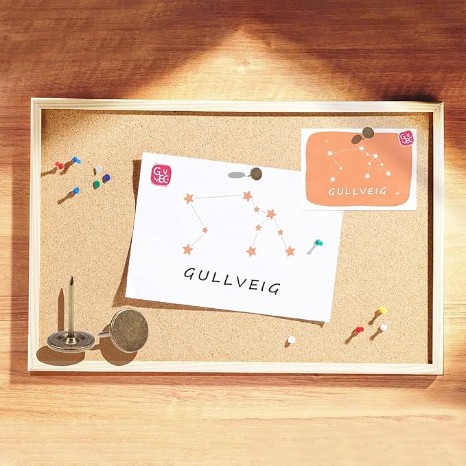 Gullveig Bronze Push Pins - 100 Piece Set in Elegant Metallic Finish - Durable Metal Thumb Tacks, Reusable Paper Box - Perfect for Home, Office, and DIY Projects - Ф11mm x 17mm-DeskLoop Office