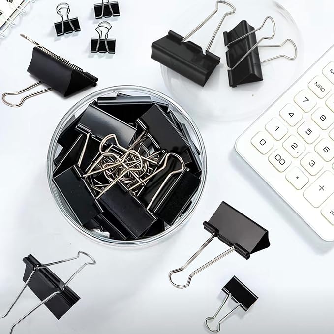 208 Pack Binder Clips Paper Clamps Assorted Size - Image 7