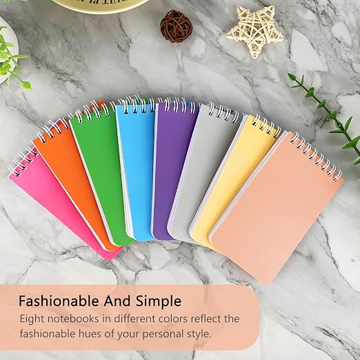 KTOJOY Small Spiral Notebook, 8 Pack, Mini Pocket Notepad - Image 7