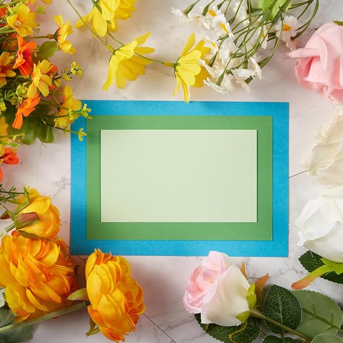 50 Sheets Blank Cardstock Paper 250 GSM Thick Heavy Cards Stock for DIY Art Projects, Card Making, Postcards, Greeting Cards, Birthday Party, Wedding Invitation (Multicolor, 5x7 inches)-DeskLoop Office