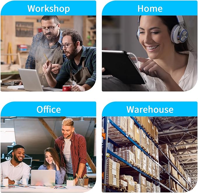 12 Outlet Surge Protector Metal Power Strip, 1800J Mountable Power Outlet, Heavy Duty Workshop Metal Power Strip for Commercial, Industrial, School and Home,15A 125V 1875W (6FT)-DeskLoop Office