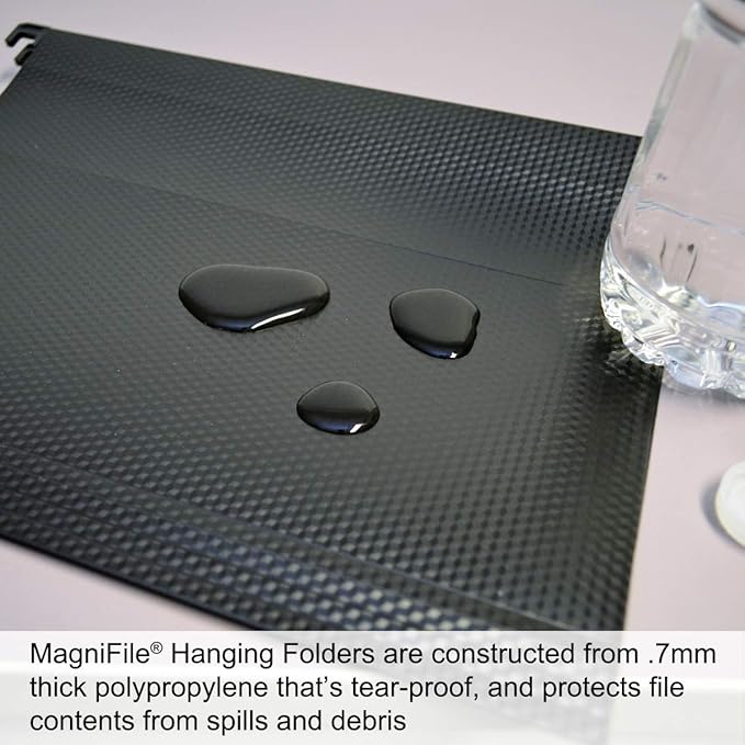 Ultimate Office MagniFile Hanging File Folders V Base Letter Size with 11 inch Magnified Indexes That Double The Size of Your File Titles to Find Files Fast. (Set of 5 Assorted)-DeskLoop Office