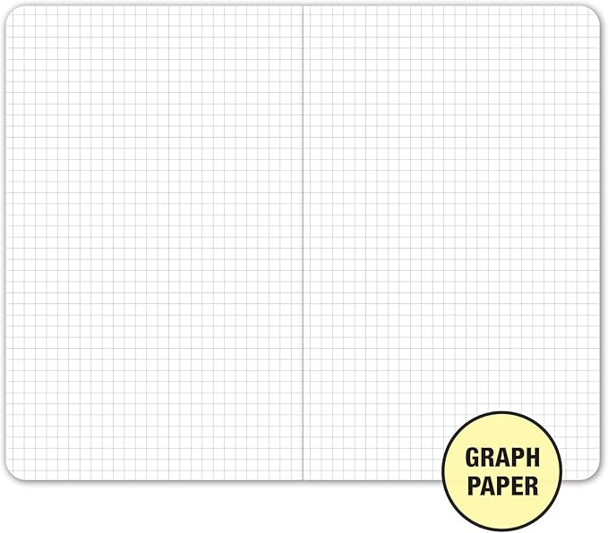 Elan Publishing Company Field Notebook/Journal - 5"x8" - Green Cover - Graph Book - Pack of 4-DeskLoop Office