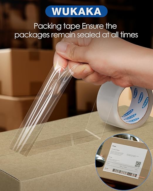 Packing Tape, 36 Rolls Clear Packing Tape 2 Inches Wide, 65 Yards Per Roll, for Shipping Tape, Packaging Tape, Moving Tape & Sealing Tape.-DeskLoop Office