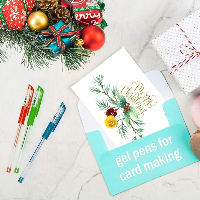 Glitter Gel Pens, 100 Color Glitter Pen Set for Making Cards, 30% More Ink Neon Glitter Gel Marker for Adult Coloring Books, Journaling Crafting Doodling Drawing-DeskLoop Office