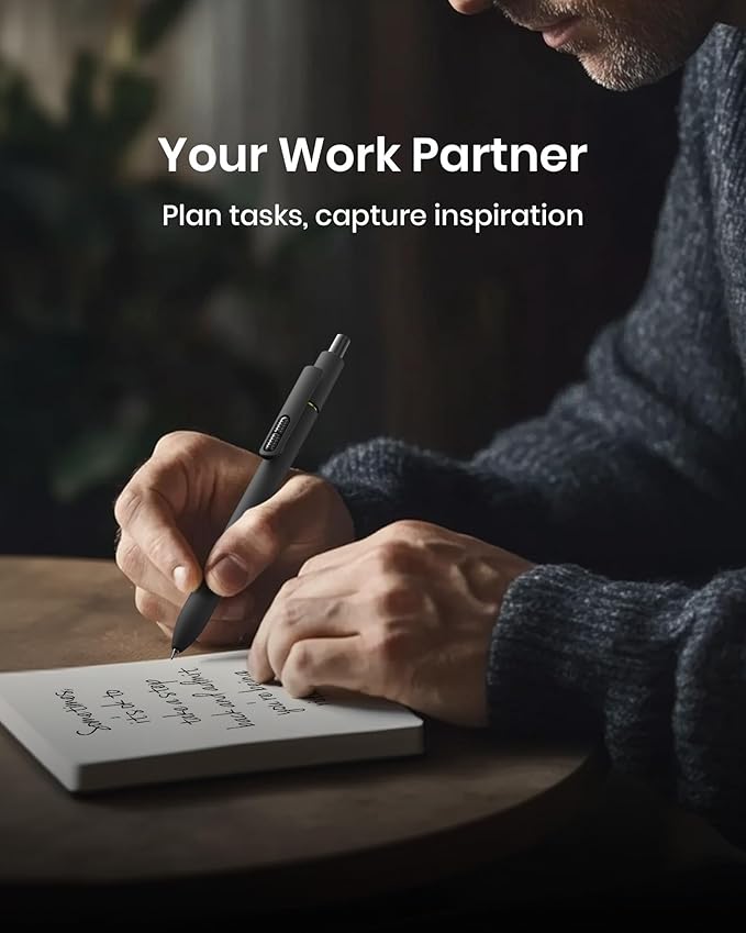 8 Pcs Gel Pens - 0.7mm Fine Point Smooth Writing Black Ink, Quick-Dry Long Lasting Fidge Pens, School & Office Supplies for Men Women-DeskLoop Office