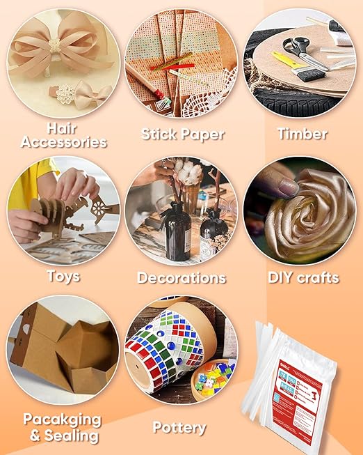 SHALL Full Size Hot Glue Sticks, 0.43” Dia x 8” Long, 70-Pack Clear Hot Melt Glue Gun Sticks for All-Temp Glue Guns, Multipurpose for Kids Adults DIY Art Craft Sealing Repairing Festival Decoration-DeskLoop Office