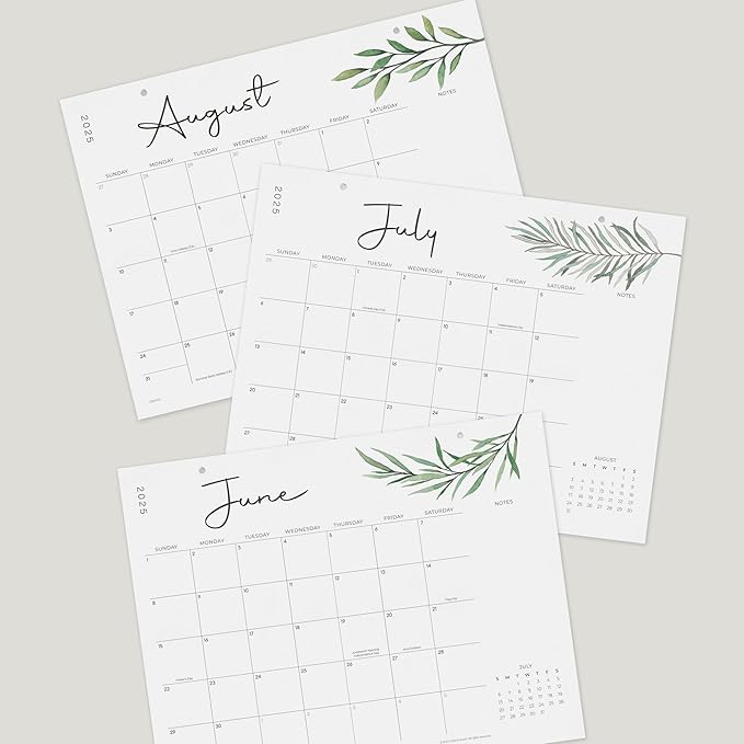 Cabbrix Desk Calendar 2025-2026 with Desktop Mat, Simple Desk Pad Calendar 15 x 12 Inch Include July 2025 to June 2026, Desk Blotter Calendar for Home School and Office-DeskLoop Office