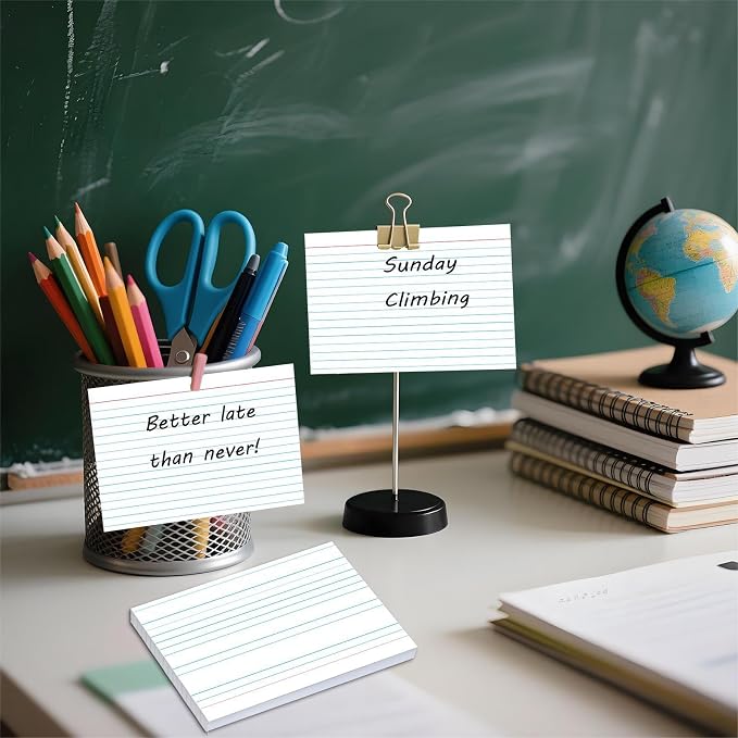 50 Pack 5x7 Ruled Index Cards - Image 7