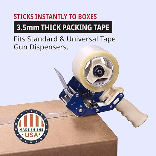 Tape Logic 3" x 55 yds Acrylic Packing Tape 3.5 Mil, Clear (24-Pack) Heavy Duty Packing Tape Rolls for Sealing Boxes at Home, Warehouse, & Office, Supplies for Packaging, Shipping, Moving-DeskLoop Office