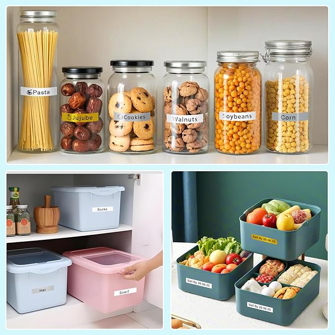 5-Pack Label Maker Tape 12mm 0.47 Inch Laminated White/Gold/Silver Muti-Color Replace for Brother TZe TZ Tape TZe-231 TZe-831 TZe-931 Compatible with Brother P-Touch PT- D210 D220 H110 D400AD-DeskLoop Office