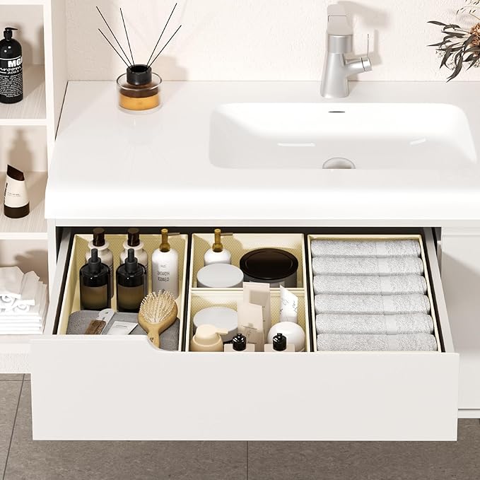 DIMJ Drawer Organizer Clothes - 20 Pack Closet Drawer Organizer Bins for Baby Clothes Storage, Fabric Dresser Organizer for Nursery Bedroom, Foldable Small Drawer Dividers for Underwear Socks-DeskLoop Office