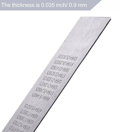 Eboot Stainless 2 Pack Steel Ruler 6 Inch and 12 Inch Metal Rule Kit with Conversion Table-DeskLoop Office