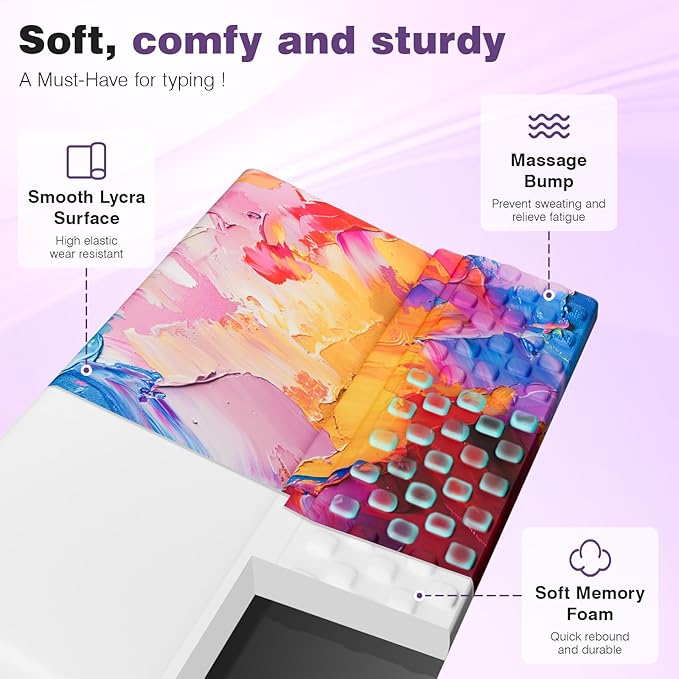 Ospelelf Keyboard Wrist Rest Comfortable Ergonomic Keyboard Stand Riser Holder Pad for Office Home-DeskLoop Office