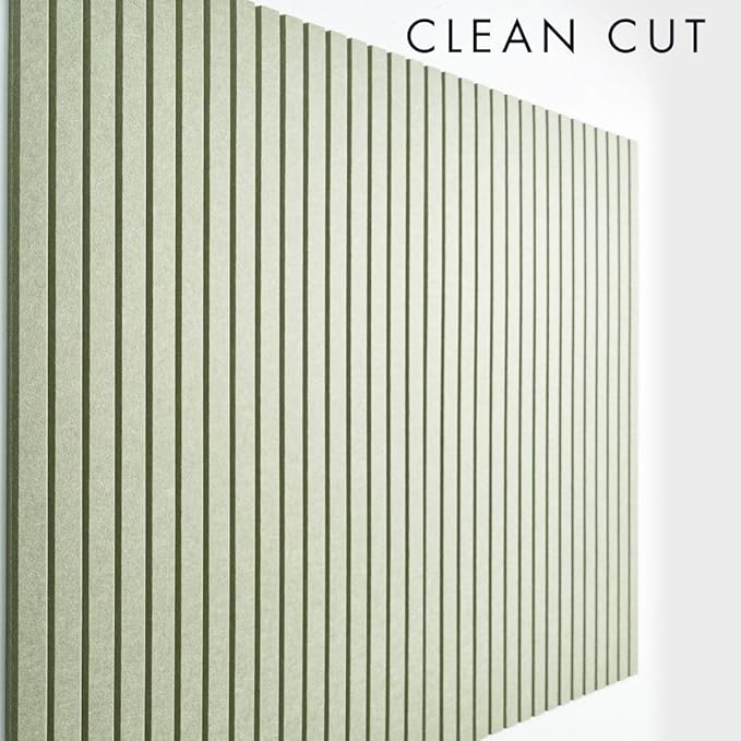 Large Cork Boards for Walls Black Felt Board Alternative - Slat Wall Paneling, Felt Bulletin Board Tiles for Office Decor, Push pin Board Office Wall Organizer -12-Pack (Sage)-DeskLoop Office