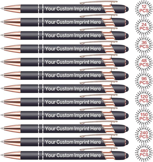 Bulk Custom Personalized Pens with Name & Logo Printing Perfect for Business, Graduation Gifts & Party Events 12 to 1008 Pieces Pack Ballpoint Pens-DeskLoop Office