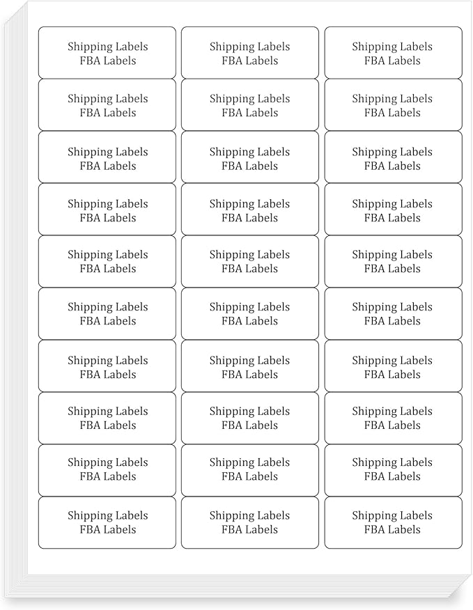 FungLam 1" x 2-5/8" Shipping Address Labels 900 Label Stickers Paper for Laser/Inkjet Printer 30 per Page Printable Mailing Labels (30 Sheets, 900 Labels)-DeskLoop Office
