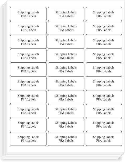 FungLam 1" x 2-5/8" Shipping Address Labels 900 Label Stickers Paper for Laser/Inkjet Printer 30 per Page Printable Mailing Labels (30 Sheets, 900 Labels)-DeskLoop Office