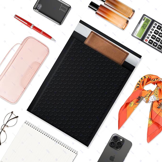 Bubble Mailers 8.5x11inch 40Pack Black Bubble Mailers Self-Seal Padded Mailing Envelopes Bubble Opaque Padded Mailer for Small Businesses to Package and Mail Jewelry Cosmetics#2-DeskLoop Office